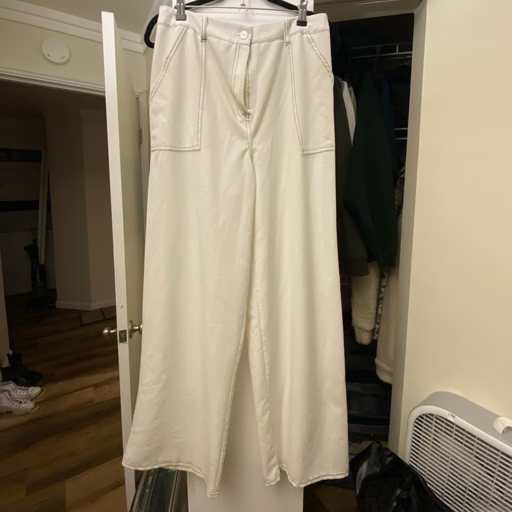 Nastygal White Trouser Pant